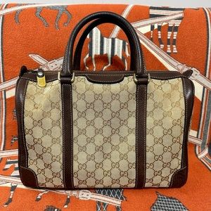 GUCCI ❤️🌟 VINTAGE GG CANVAS BOSTON BAG ⭐️
